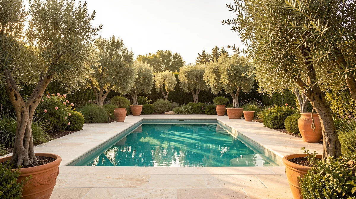 Mediterranes Pooldesign: Stil, Pflanzen, Materialien